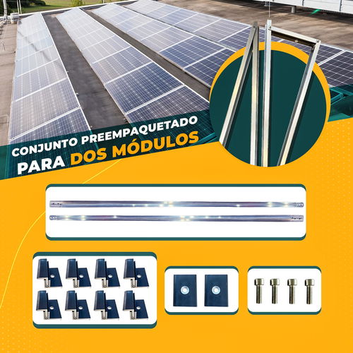 Fotovoltaica Montaje Premium Ligero del Sur (pequeño) Kit solar para balcon