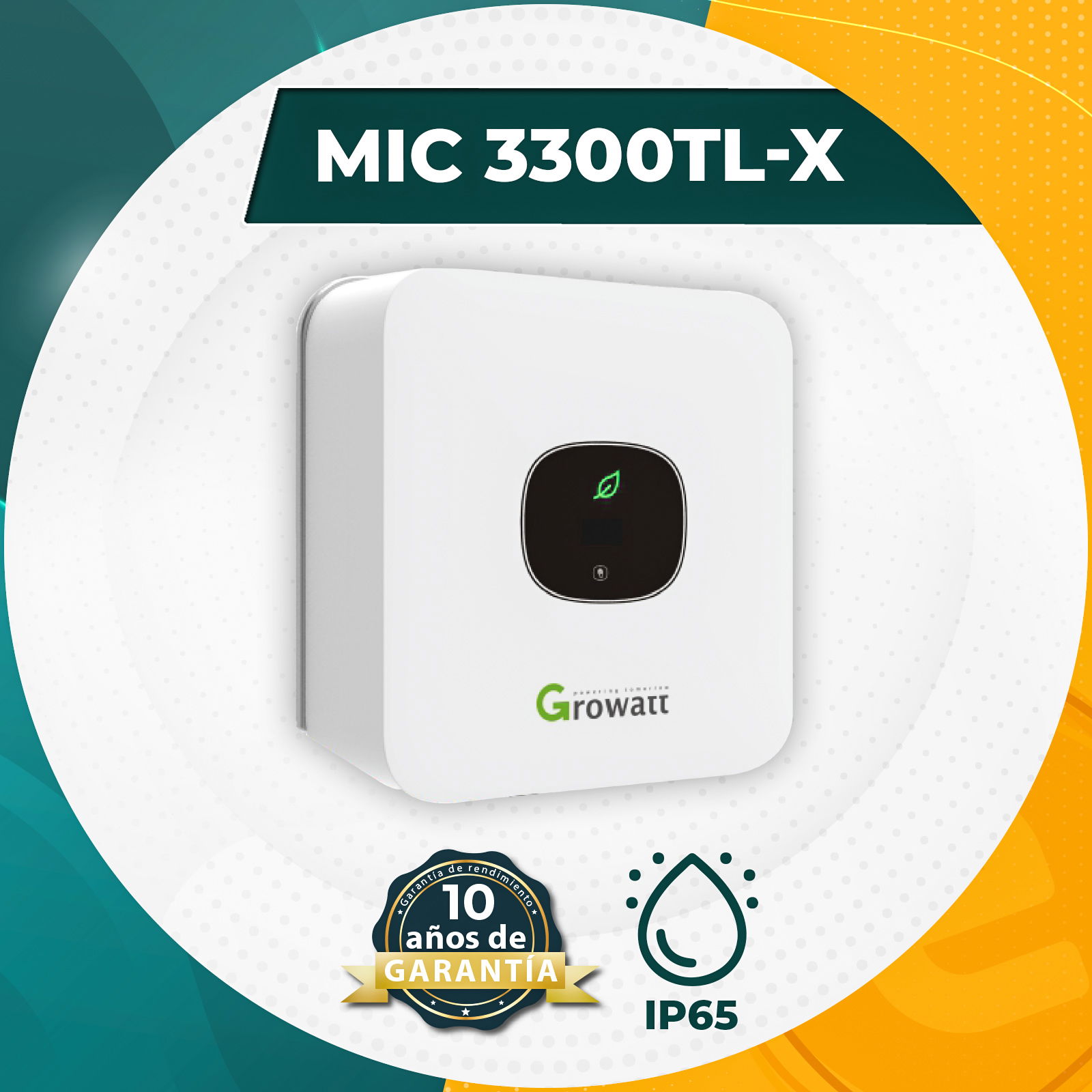 Growatt Inversor MIC 3300TL-X | 3 KW Inversor Fotovoltaico Monofásico ...